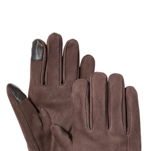 
Timberland Men's Logo Gloves 2023 New Winter Nylon Nylon Finger Design Daily Applicable Brown L