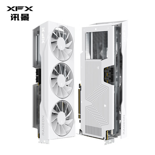 XFX AMD RADEON RX 9070 Snow Wolf 16GB White New E-Sports Game Design Intelligent Learning Desktop Computer Independent Graphics Card
