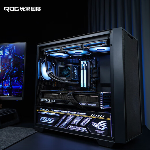 ASUS 24-issue interest-free ROG Family Bucket i5 14600KF/RTX5060Ti/4060TI console game desktop assembly computer DIY assembly machine rendering live broadcast host i5 14600KF+RTX5070丨four single host