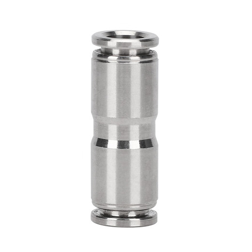 EXSN 304 stainless steel pneumatic quick-plug straight connector PU-4/6/8/10 air pipe quick docking high-pressure metal connector PU-10