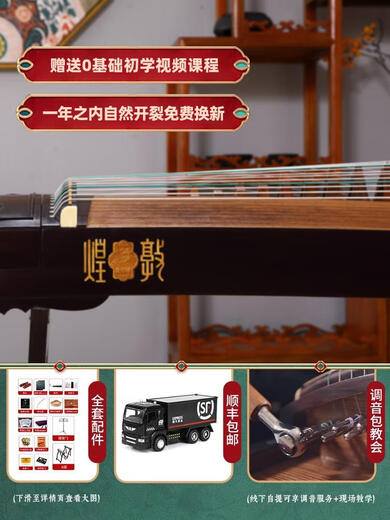 甜苗苗古筝694c-c五彩呈祥初学初学者入门演奏考694T古筝琴 20694衣衫翩翩+礼包 H架套餐