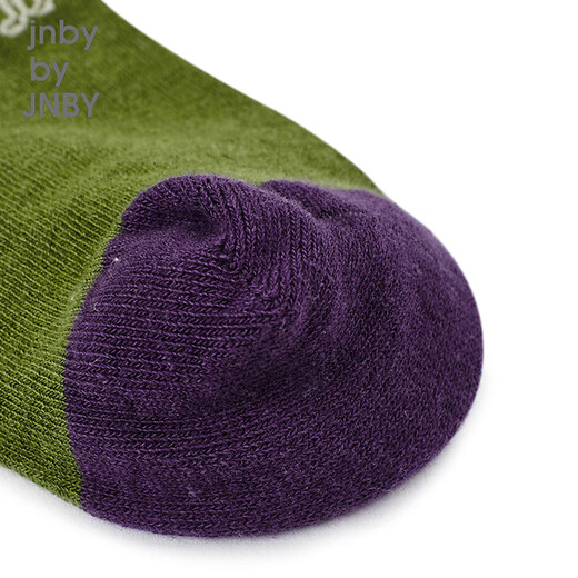 
jnby by JNBY Jiangnan cloth children's clothing, cotton high-tube socks, fashionable, cute and cute autumn and winter girls and children 6O9N12610 347/green color mixed colors 10-13 years old