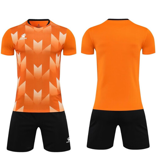 Kelme Fußballanzug Herren- und Frauenwettbewerbstraining Kurzärmeler-Trikots für Erwachsene, die schnell trockene Drucksportuniformen 003 Blau anpassen.
