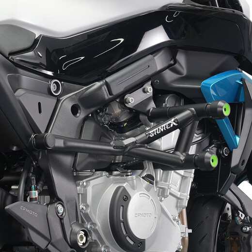Barra protectora Stuntcx adaptada a Chunfeng 675NK BUMPER CFMOTO MOTOCINA MODIFICACIÓN PIEZAS PIEZAS DE MODIFICACIÓN SIDAGX CARRITO COMPETITIVO (Cabezal de resorte POM de segunda generación)