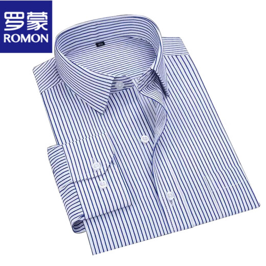Romon à manches à manches longues pour les hommes au printemps et à l'été, un repasser gratuit et des vêtements de travail professionnels faciles à entretenir
