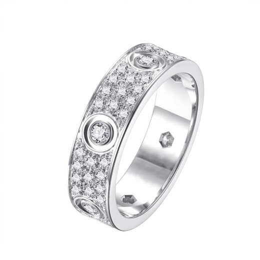 Chuxiao 18k gold ring for men and women rose gold color love classic wide and narrow version couple ring wedding deposit final payment