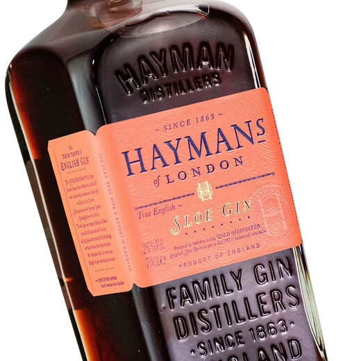 海曼金酒Hayman's Gin 伦敦干金酒 毡琴 杜松子酒鸡尾酒基酒原装进口 海曼黑莓金力娇酒 700mL 1瓶