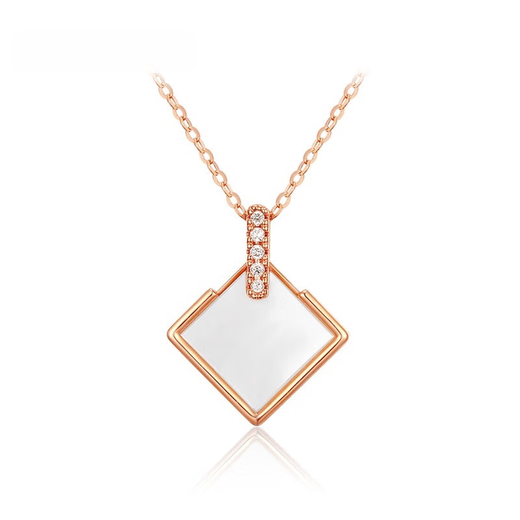 Senyong Yueji Series 18K Gold Necklace White Fritillary Carnelian AG857-858 AG858-Xiaofang Brand AG858-Xiaofang Brand