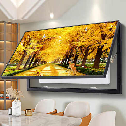 
Aohan Facai Tree Large Size Electric Meter Box Decoration Painting without Punching Electric Switch Box Distribution Box Cover Switch Box Large Hanging Painting JD14984 80*40cm (Cover 70*30) Black Frame of Lifting/Supporting Pole