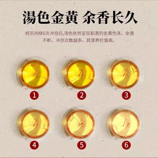 Peking Tongrentang Safran authentische Spezial Safran wildes Safran -Männer und Frauen trinken in Wasser und trinken Tee und warmen Palast. [Ausgezeichnet] 1 Flasche Safran (Try-Trocknungs-Set