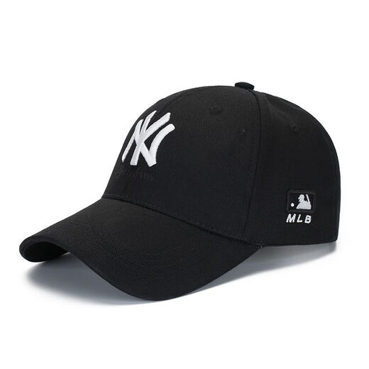 NEW NY MLB ERA hat men's and women's baseball cap Korean version new sunshade hard top trendy peaked hat sun protection versatile casual fashion embroidery NY black one size fits all size adjustable 52CM-63CM