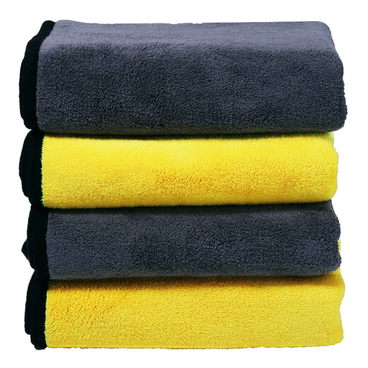 Quick-drying absorbent towel for pets, bath towel, Teddy imitation deerskin towel, absorbent and thickened for cats and dogs, large size pet, yellow L size - special for large dogs (70*140cm)