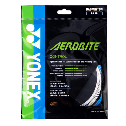 YONEX尤尼克斯羽毛球线控制型高弹性强力扣杀重旋球BGAB子母线白蓝