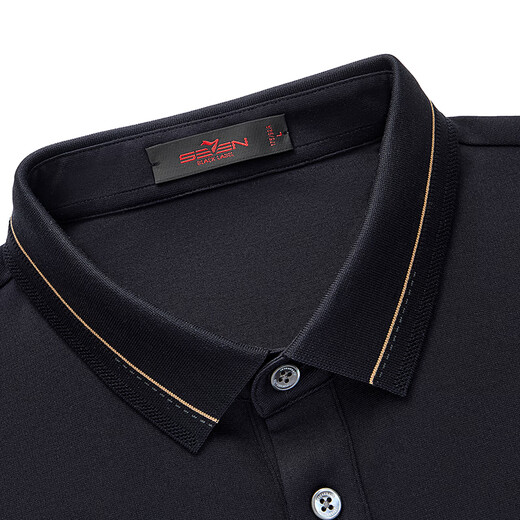 Qipai long-sleeved POLO shirt for men in spring business commuting to work casual lapel bottoming top