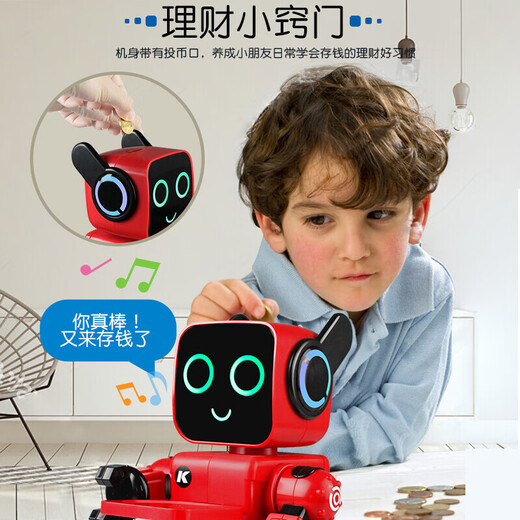 Él Jiangong Robot Robot Voice Control remoto Juguetes para niños Regalo de cumpleaños de 1-3 años para niños 4-6 años Cody Weile-K10-White Año Nuevo para año nuevo