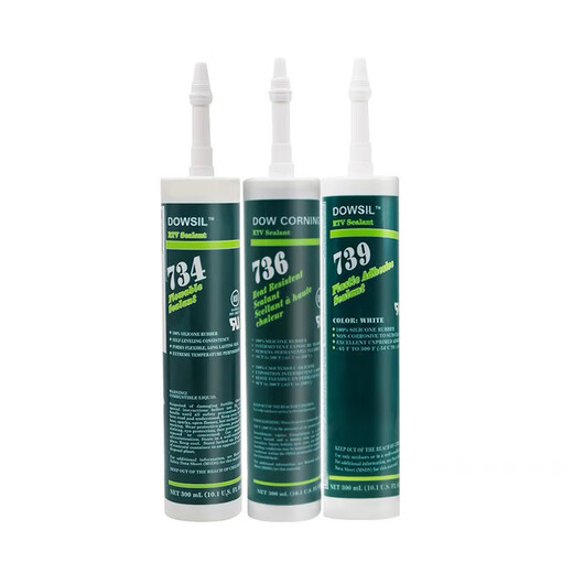 XMSJ734/736/738/739耐高温密封胶快干木地板电子密封胶 738白色300ml/支