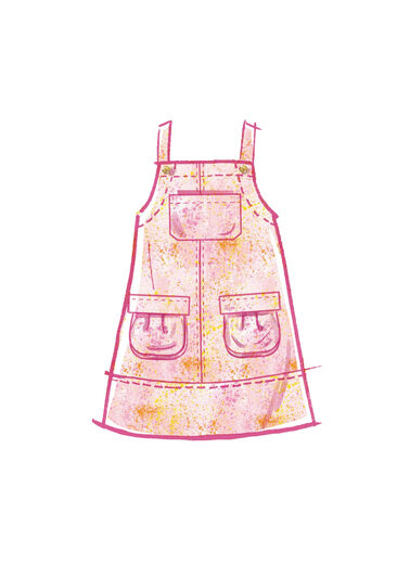 McCall's Kids and Girls Pinafore and Overalls Seam Pattern