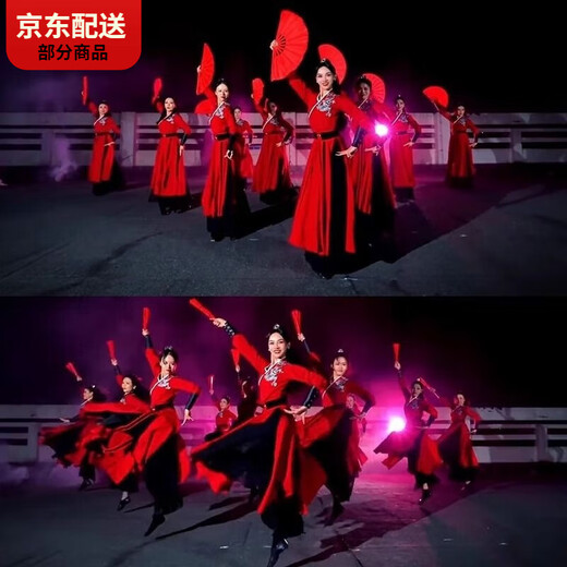 CARLOS KAYLA Snow Dragon Song Classical Dance Performance Costume Tai Chi Sword Practice Suit Drum Suit Men's and Women's Martial Arts Style Hanfu Women Separate Outerwear + Hairband + Wrist + Waistband XXS