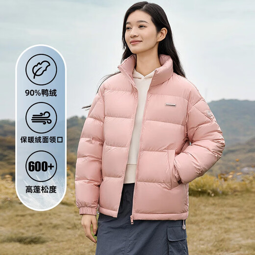 鸭鸭（YAYA）2024年冬季新款羽绒服男士立领显瘦潮流舒适鸭绒保暖情侣款外套HY 青光黑色 L /175