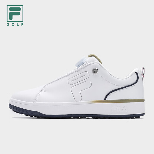 FILA Xu Long's official GF 1911 golf shoes men's soft spike shoes BOA comprehensive training shoes Fila white/herbal green-WD 41