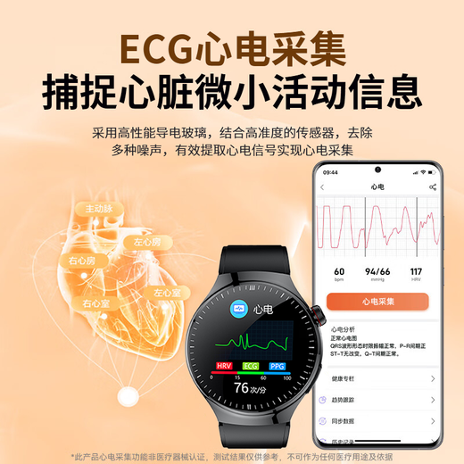 ZEDI血糖血压监测手表测心率血氧血脂尿酸运动智能健康手环医疗级G1 【医疗器械认证】高精准动态检测 【心率血氧尿酸血脂+睡眠运动蓝牙通话】