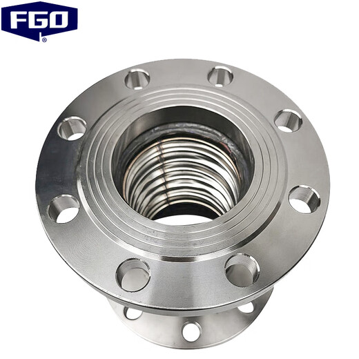 FGO stainless steel metal braided hose overall 304 flanges at both ends BWG-16P PN16 DN250 2 meters long