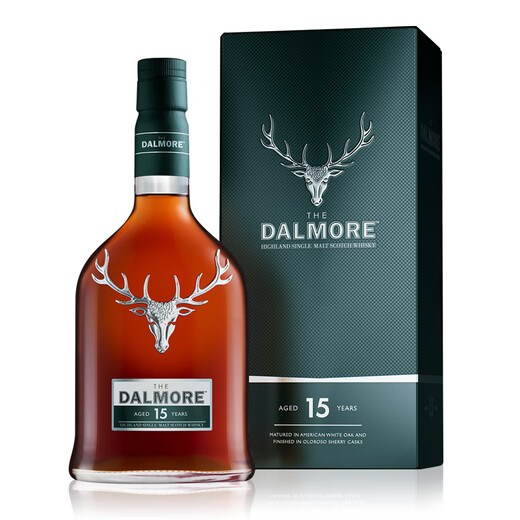大摩（DALMORE）苏格兰单一麦芽威士忌 进口洋酒 大摩 15年 700ml*1瓶