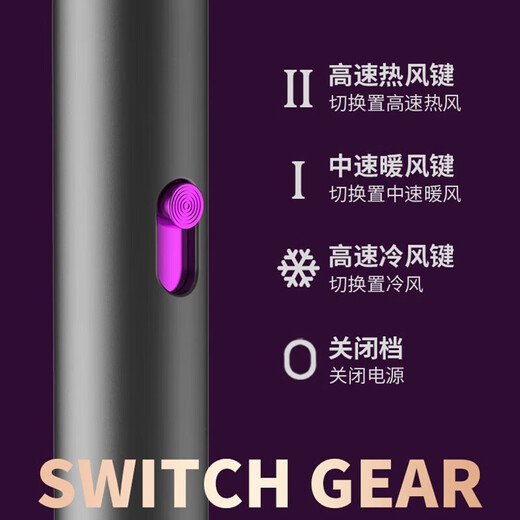 Xiaoyoumipin Hair Dryer Home Silent Negative Ion High Power Does Not Harm Hair Student Dormitory Portable Hair Dryer Barber Shop Special High Wind High Speed Dry Noise Reduction Protective Hair Dryer Purple 800w Student Dormitory Recommended Gift Box Hydrating Negative Ion