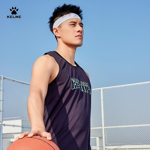 Kelme (Kelme) ärmelloses Weste Männer Basketball Uniform Frühling atmungsaktives T-Shirt-Weste Running Fitness Sportsweste weiß S