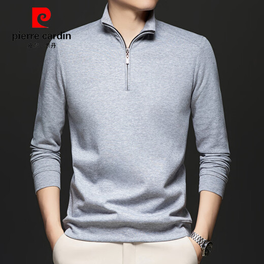 Pierre Cardin Camiseta de manga larga para hombres de primavera y otoño de la primavera y otoñal.