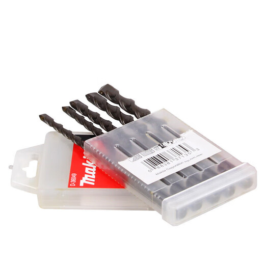 Mnkuhg electric hammer drill bit four pit round handle five drill bit set 13 electric hammer drill bit set