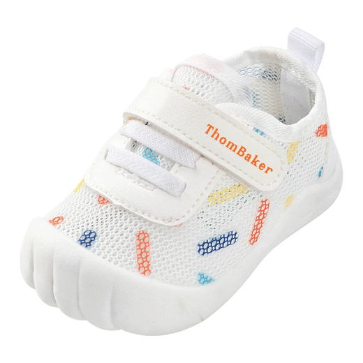 Tombeck Baby Jungen Kleinkindschuhe Sommer Mesh Schuhe Baby Sandalen weiche Sohle Nicht-Schlupf 0-1-2 Jahre alte Mädchen Sommerstil Beige 18