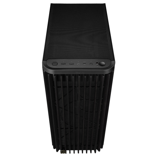 华硕ProArt创艺国度PA401木艺铁韵版机箱 强力散热/木艺前进气格栅/免工具拆装/电源按键锁/PWM开关