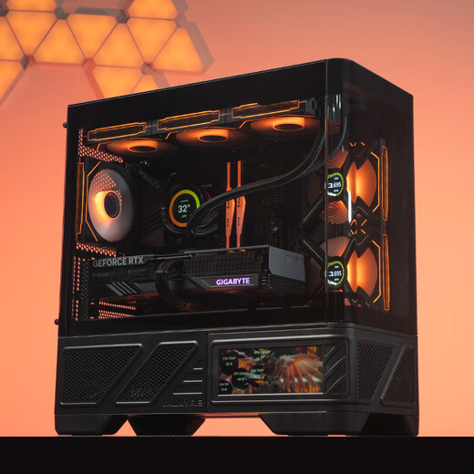 GIGABYTE AMD Ryzen R7 9800X3D/7800X3D/9700X no graphics card transition configuration barebones e-sports network game water cooling can be used with RTX5070Ti computer host 1 R5 7500F丨16G丨1T