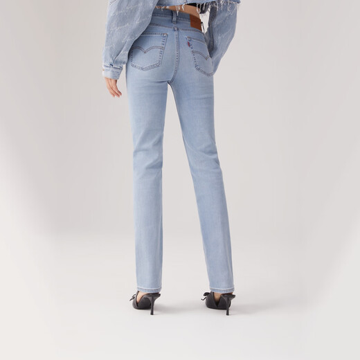 Levi's [mismo modelo en el centro comercial] de Levi los 25 nuevos jeans rectos de la cintura delgada de Levi Summer.