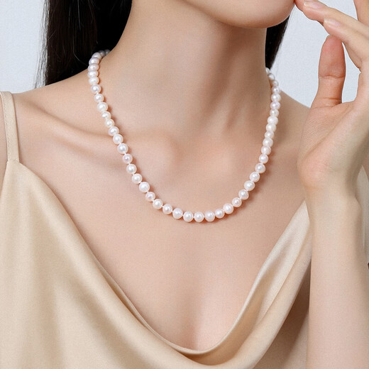 Queen of Pearls cost-effective freshwater pearl necklace clavicle chain for women birthday gift for wife with extension chain