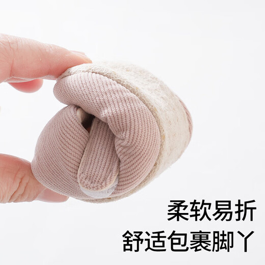 贝肽斯婴儿地板鞋灯芯绒春秋防滑软底室内学步隔凉新生儿宝宝鞋 米白 11 0-6个月