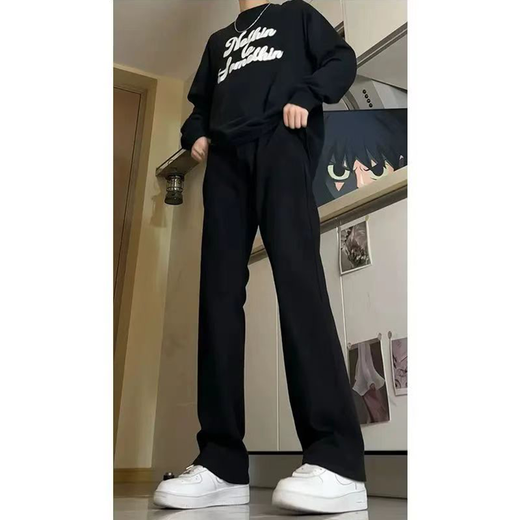 7 productos de alta gama, jeans de micro-carne, estilo de primavera y verano para hombres, elástico estadounidense elástico se ajusta a pantalones largos y sueltos, df-701 de hombres df-701 regulares negros XL