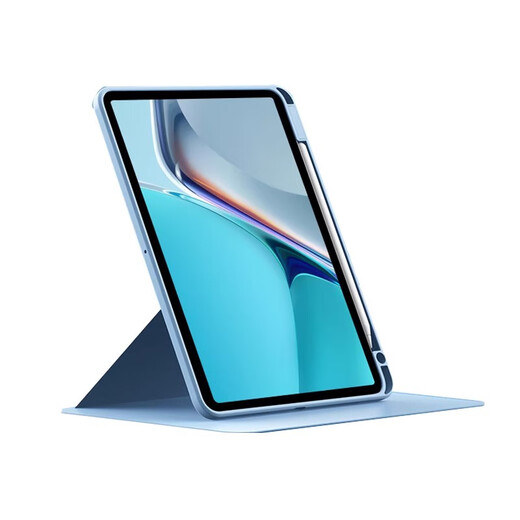 
Lutong suitable for iPad Pro rotating with pen slot protective cover 9.7-inch ipadpro 9.7-inch flat shell iPad Apple iPad ProA1674 flip cover jacket anti-fall A1675 belt [Lavender gray] A1673/A1674/A16755