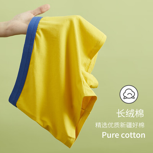 Hengyuanxiang children's underwear boys' 7A antibacterial bottom crotch cotton youth boxer briefs development period student shorts 4 pack