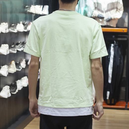 阿迪达斯 （adidas）T恤男装 夏季新款运动服舒适透气休闲百搭圆领短袖上衣 HE9923酸绿 M
