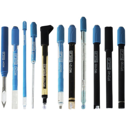 雷磁上海REX超纯水ph复合电极6224/6221/6242锥形平面细长耐高温 6201高精度 PH复合电极