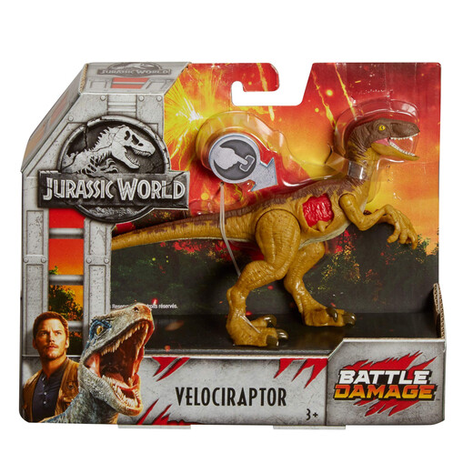 Mattel (Mattel Toy) Die klassische Klassiker der ersten Generation American-Thailand War Loss Velociraptor Jurassic World Toy Collection Soundeffekte mit mittlerer Spitze Pterodactyl Triceratopsaurus First Generation Basic Velociraptor Green (klein)