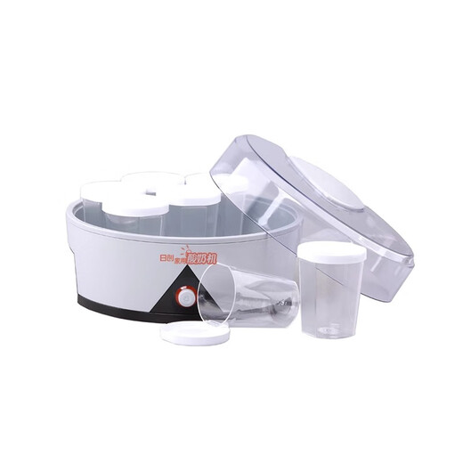 Máquina de yogur doméstica Richuang RC-7C Máquina de yogur totalmente automática multifuncional de temperatura constante de gran capacidad casera de 7 tazas Máquina de fermentación de apagado automático de vino de arroz natto de 1,5 l con 7 vasos, blanco y negro