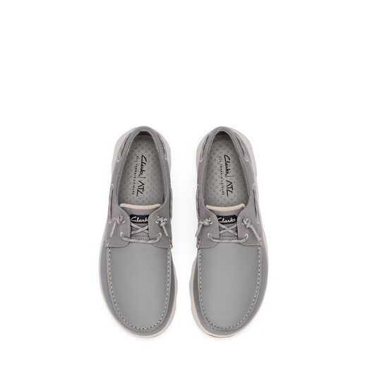 Clarks ATL Coast Deck men's new lightweight and comfortable outdoor casual sailing shoes Gray 261826067 41.5