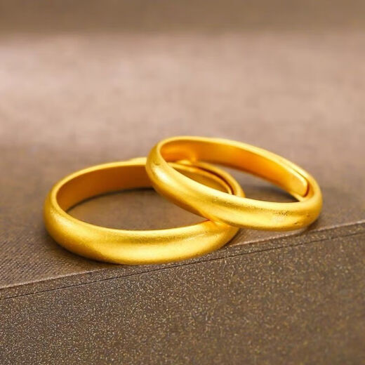 GRAYCEWODY Old Phoenix 999 gold pure silver ancient method glossy ring couple model gold clad silver ancient method inheritance 999 sterling silver pair ring ancient method gold clad silver men's model old Phoenix gold store model