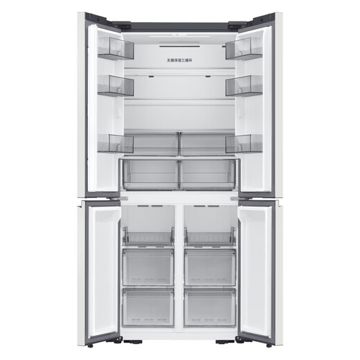 
Samsung (SAMSUNG) RF50DG5021CWSC 501L Capacity White Ultra-thin Zero Inlay Flat Embedded Cross Four-Open Door AI God Refrigerator