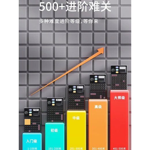 奇立彩电子拼图积木逻辑思维机儿童早教益智力玩具解题通关2024生日礼物 燃烧吧脑袋瓜-9922A