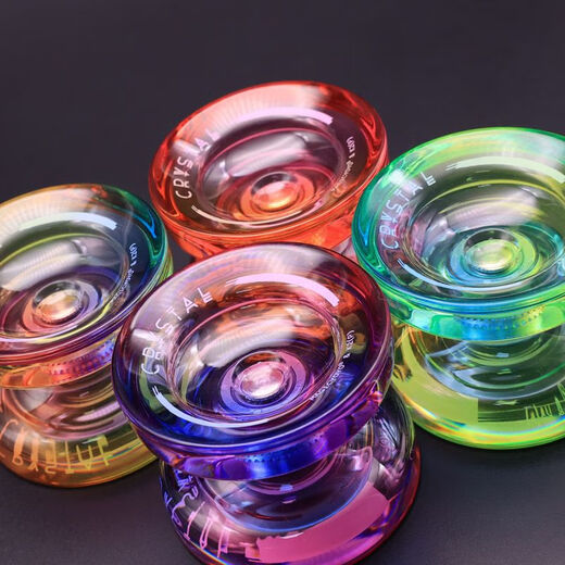 Wanli Anfänger Yo-Yo K2 Plastikkristall Yo-Yo Professionelle Ausbilterwettbewerb Magic Yoyo Kinder leben Schlafpfirsche Pulver
