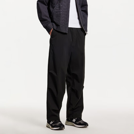 杰克·琼斯（JACK&JONES）降落伞兵裤男夏季工装裤凉感男裤略宽松休闲裤轻薄款潮流裤子 E40黑色 31 175 31